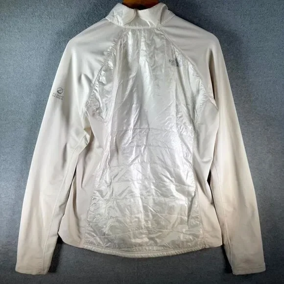 The North Face Primaloft Flight Series Jacket Women XL White Thumb Hole Full Zip - Picture 10 of 15